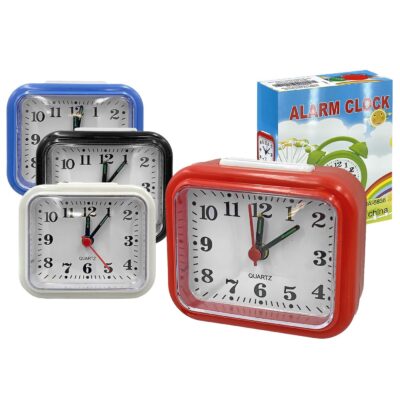 Ρολόι Ξυπνητήρι Απλό Ορθογώνιο 8x6,5cm Homie 322018