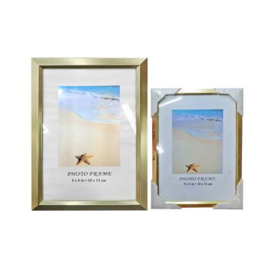 Κορνίζα Αλουμινίου Πλατιά Χρυσή 10x15cm Homie 322051