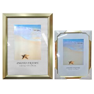 Κορνίζα Αλουμινίου Πλατιά Χρυσή 15x20cm Homie 322053