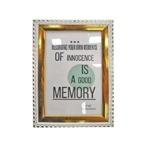 Κορνίζα Πλαστική Χρυσή με Λευκό 10x15cm Homie 322054