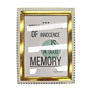 Κορνίζα Πλαστική Χρυσή με Λευκό 13x18cm Homie 322055