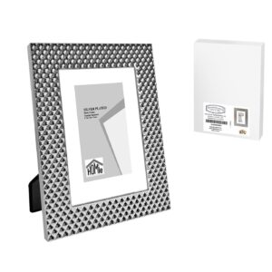 Κορνίζα Επάργυρη Καρό Πλέξη 10x15cm Homie 322070