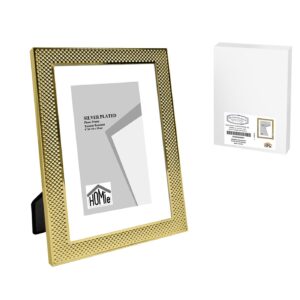 Κορνίζα Ατσάλινη με Χρυσή Πλέξη 10x15cm Homie 322073