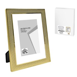 Κορνίζα Ατσάλινη με Χρυσή Πλέξη 13x18cm Homie 322074