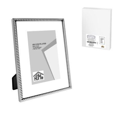 Κορνίζα Επάργυρη Λεπτή Πλέξη 10x15cm Homie 322079