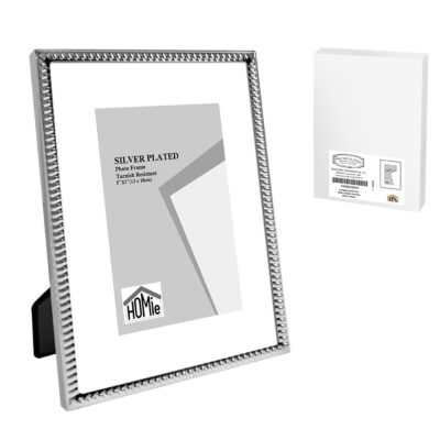 Κορνίζα Επάργυρη Λεπτή Πλέξη 13x18cm Homie 322080