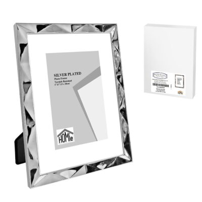 Κορνίζα Επάργυρη Πολύγωνο Σχέδιο 13x18cm Homie 322086