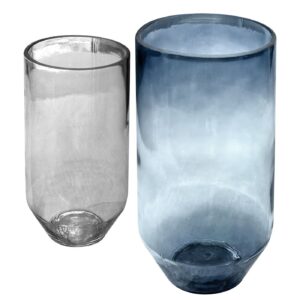 12-2088 Βάζο Γυάλινο Οβάλ 22x13cm Homie 322108