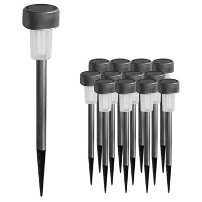 Ηλιακό Φαναράκι Inox 36,5x5,5cm Homie 32379