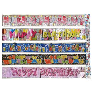 Happy Birthday Μεταλλιζέ 180x12cm Homie 3726