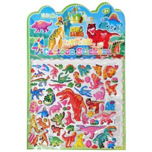 18-1956 Στίκερ 3d Δεινόσαυροι Καρτέλα Μεγάλη Καρ=33x23cm JustNote 381976