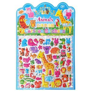 18-1957 Στίκερ 3d Ζωάκια Καρτέλα Μεγάλη Καρ=33x23cm JustNote 381977