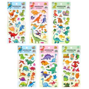 18-1961 Αυτοκόλλητα Puffy Δεινόσαυροι 22x10cm JustNote 381981