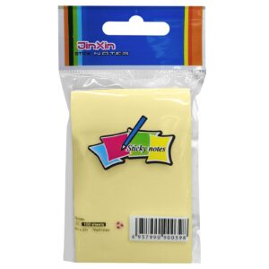 18-434 Χαρτάκια Αυτοκόλλητα Κίτρινα πακ=100φ 7,6x5cm JustNote 38454