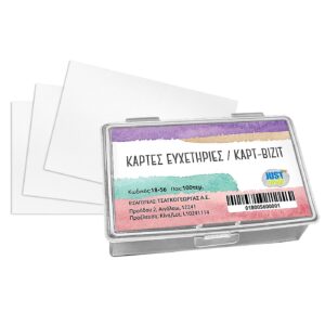 Καρτβιζίτ πακ=100τεμ  JustNote 3876