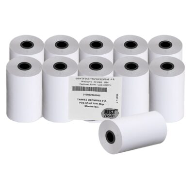 Ταινίες Θερμικές για pos 57-40 15m 48gr Υ:57mm, 15m Χαρτί JustNote 39341