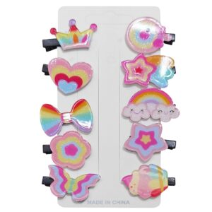 20-1342 Κλιπ Μαλλιών σε Χρώματα Ουράνιου Τόξου 4cm 4teen4ty 401362