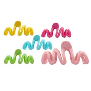 20-1347 Κλάμερ Κυμματιστό Μονόχρωμο 11cm 4teen4ty 401367