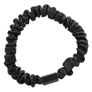 20-1352 Σούρα Μαλλιών Λεπτή Μαύρη Scrunchies ø7,5cm 4teen4ty 401372