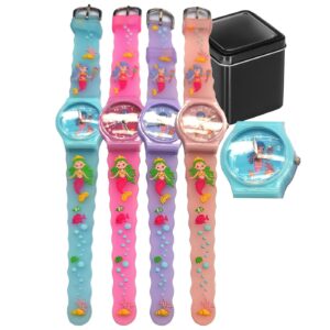 20-1384 Ρολόι Χειρός Γοργόνα σε Μεταλλικό Κουτί 4teen4ty 401404