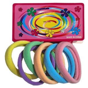 20-1388 Λαστιχάκια Μαλλιών παλ Χρώματα Σετ=6τεμ. ø5cm 4teen4ty 401408