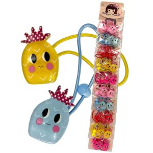 20-1389 Λαστιχάκια Μαλλιών Σχέδιο Ανανάς Σετ=2τεμ. 4teen4ty 401409