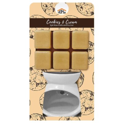 Βάση με Αρωματικό wax Melt Cookies & Cream 6 Κύβοι  Homie 423058