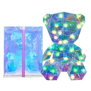 Αρκούδος Ιριδίζον με φως 22cm Homie 423079