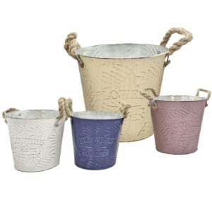 Γλαστράκι-Κασπώ Μεταλλικό με Κλαδιά ø18x17cm Homie 423085