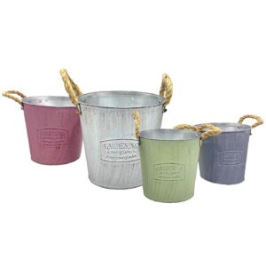 Γλαστράκι-Κασπώ Μεταλλικό Gardening ø16x14cm Homie 423089