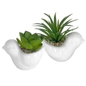 Γλαστράκι Πήλινο Κότα με Άνθος 8x8cm Homie 423099