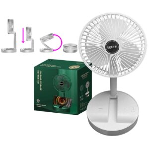 Ανεμιστήρας Επαναφορτιζόμενος Πτυσσόμενος 36x ø16cm Homie 49193