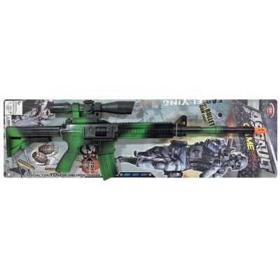 Όπλο Σπινθηροβόλο Πρασινόμαυρο 68x20cm Carnavalista 231939