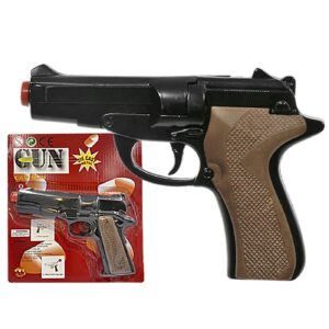 3-222 Πιστόλι Μεταλλικό 8σφαιρο 23x20cm Carnavalista 23242