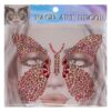 Αυτοκόλλητα Προσώπου Πεταλούδα Face Gems 17x17cm Carnavalista 232485