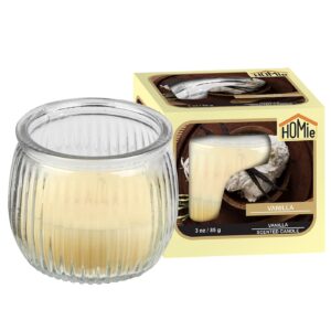 Κερί Βανίλια σε Βάζο 21h 85gr Net, 7x6,5cm Homie 57468