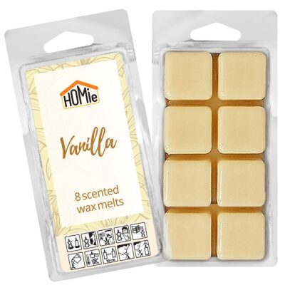 Αρωματικό wax Melt Βανίλια σετ=8 Κύβοι 80gr Homie 57482