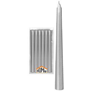 Κερί Κηροπηγίου Βενετσιάνικο Ασημί 20x2,2cm Homie 57490