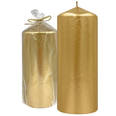 Κερί Κολώνα Χρυσό 7x15cm 15x7cm Homie 57496