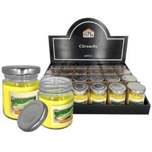 37-479 Κερί Σιτρονέλα σε Βαζάκι με Καπάκι 6x5cm 105g Gross, 30g net Homie 57499