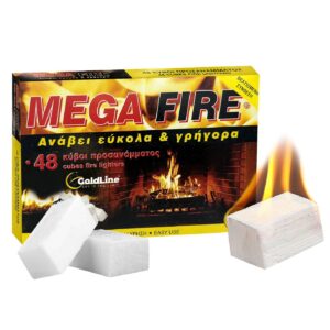 Προσάναμμα Λευκό Συσκ=48 Κύβοι 205 gr Homie 5792