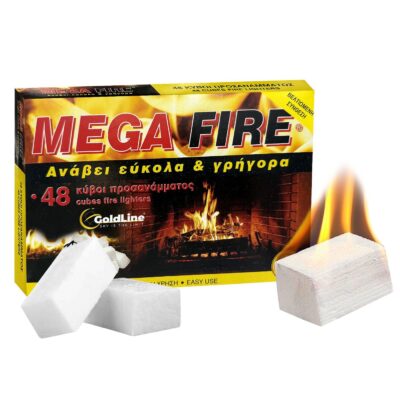 Προσάναμμα Λευκό Συσκ=48 Κύβοι 205 gr Homie 5792
