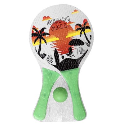 Ρακέτες Παιδικές Μικρές Σετ=2+1 Μπαλάκι 33x19x0,5cm SummerTiempo 621386