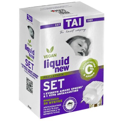 Εντομοκτόνο TAI Liquid σετ με Συσκευή Διπλής Χρήσης + Ανταλλακτικό  Tai