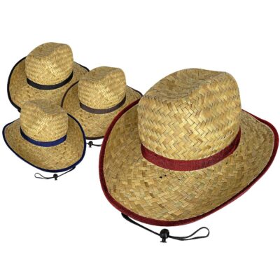 Καπέλο Cowboy Ψάθινο Ενηλίκων ø35,5cm SummerTiempo 62254
