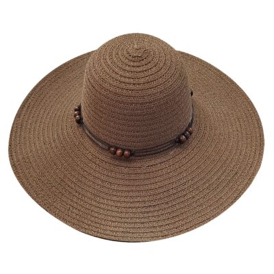 Καπέλο Ψαθόχαρτο Σχοινάκι Χάνδρες Γυναικείο ø44cm SummerTiempo 622403