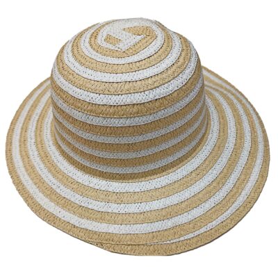 Καπέλο Γυναικείο Ψαθόχαρτο με Ρίγες ø37cm SummerTiempo 622569