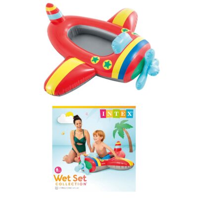 Φουσκωτή Παιδική Βάρκα Αεροπλανάκι , Αμάξι & Ψαράκι Intex ~109x74cm Intex 59380NP