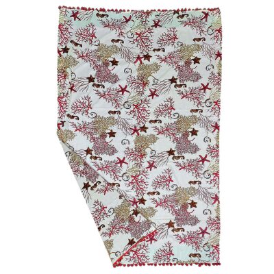 Παρεό Βαμβακερό με pom pom 90x160cm SummerTiempo 622720