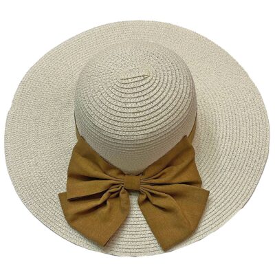Καπέλο Γυναικείο Ψαθόχαρτο με Μεγάλο Φιόγκο ø42cm SummerTiempo 622747